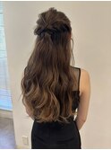half up hair set ◯担当ももこ