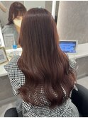 【髪質改善】波巻きロング×艶髪カラー