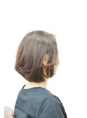 秋色ブラウン＆ネオ　フェミニンボブ