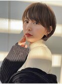 20代/30代/ニュアンスカラー/小顔/前髪カット/ショート/表参道