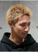 MEN'S/ハイトーン×スパイキーショート/テーパーフェード/短髪