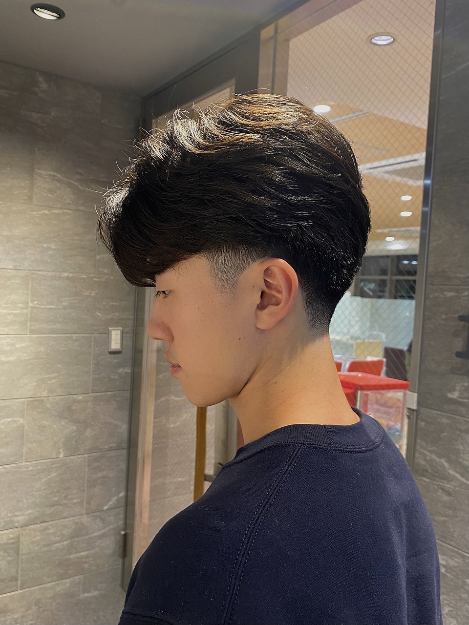 ファースト 仙台店(first) テーパーフェード×フェザーパーマで今っぽさを