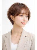 ショートカット・レイヤーカット×白髪ぼかし