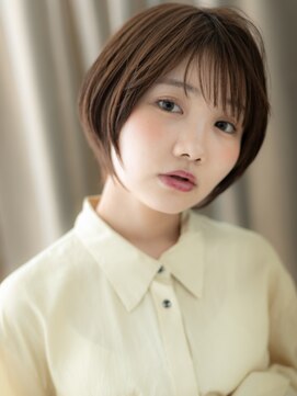 カバーヘア ブリス 北浦和(COVER HAIR bliss) バレイヤージュカラー丸みボブマッシュTd2北浦和20代30代40代