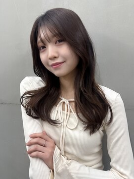 ガーデン 渋谷(GARDEN) 美髪韓国風くびレイヤーロングシースルーバングヘア