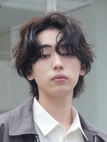 フィフス(fifth)&nbsp;原宿シャドウパーマメンズカットセンターパートコンマヘアfifth