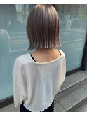 千葉駅/ミルクティーブロンド/ダークブルー/デジタルパーマ