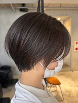 エリマ 調布(elima)&nbsp;調布ダブルカラーレイヤーボブウルフショートヘアベージュカラー