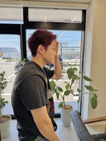 モンテヘアー(monte hair)&nbsp;ブリーチ×レッド