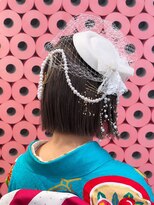アース 会津若松店(HAIR&MAKE EARTH)&nbsp;パールアクセのレトロモダンボブアレンジ