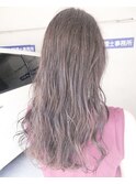 【Marl】ラベンダーグレージュカラーの無造作セミロング♪