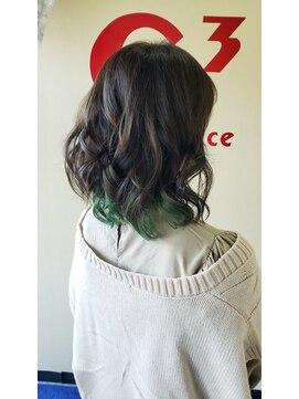 ヘアー スペース シーキューブ(C3) モノトーンにプラス！ダブル(インナー)カラー