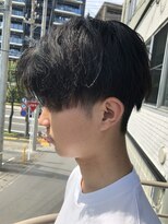 アルモ ヘア フア 東静岡(ALMO hair HUA)&nbsp;メンズセンターパートストレートマッシュ