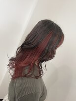 ヘアガーデン ティアラ(Hair Garden TIARA)&nbsp;ほんのりナチュラルインナーカラー×ダークアプリコットオレンジ