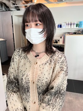 カフ(CAF) CAF松本/ウルフカット/ダークグレー/大阪ウルフカット/大阪