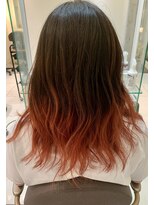 シエル 甲東園店(CIEL)&nbsp;グラデーション×オレンジ