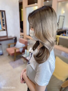 ヘアメイク ミチ 富田店(HAIRMAKE MICHI) 【MICHI 富田店　古作蓮】ヨシンモリ　水素カラー