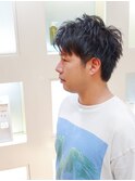 ツーブロ/メンズカット/メンズパーマ/ツイストスパイラル/目黒