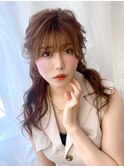 ハーフアップ【クランソア】ヘアセット/ヘアメ/心斎橋
