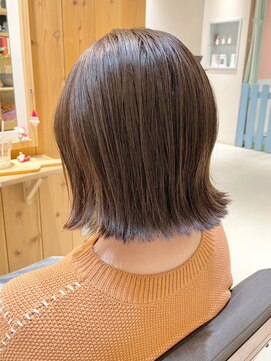 タイズ(ties) 20代30代40代ピンクアッシュ髪質改善カラー艶感ストレート