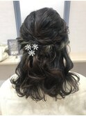 ハーフアップ