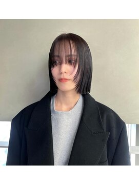 ブローチ 表参道(broocH) ぱつっとボブ