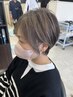 脱白髪染め＋カット＋ハイライト　￥8880
