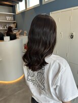 プラス ファースト ヘア(Plus 1st)&nbsp;オリーブブラウン×ゆる巻き