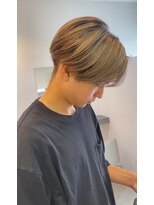 メンズバイココテラス 豊中(men's by cocoterace) カット/ハイトーン／ブリーチ／デザインカラー/バレイヤージュ