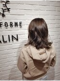 エドル　透け感アッシュ