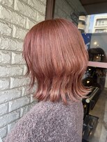 リー 東三国(Lee)&nbsp;ミディアムレイヤー×サーモンピンク