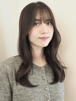 ローネス ギンザ(LONESS ginza)&nbsp;姫カットレイヤー/小顔カット/マロンベージュ/くすみベージュ