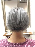 40代50代60代/ショートボブ/大人ショート/素敵グレイヘア