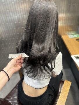 ボアップ 京橋店(boappu) #ダークカラー#ダークアッシュ#暗髪#ロングヘア