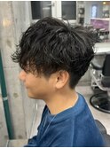 シャドーパーマ/ショートマッシュ/無造作ツイストスパイラル