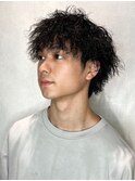 メンズ縦落ちニュアンスパーマ☆