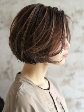 アルトリスト(Altruist Aging×HAIR&SPA) ☆イメチェンピンクベージュアンブレラカラー前髪クールショート