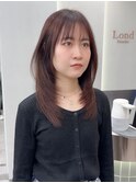イメチェン外ハネボブ美髪ワイドバングミディアム縮毛矯正ボブ