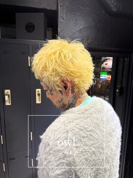 アウル 心斎橋(owl) スパイキーショート/メンズカット/ハイトーン/ダブルカラー