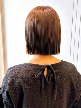 セイドット リー(Say. Ree) Say.ショートボブブルーカラー縮毛矯正ミニボブ黒髪表参道青山