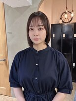 ローレン(LOREN)&nbsp;黒髪/ボブルフ/ネビージュ/小顔/ワンレン/栄/髪質改善/前髪