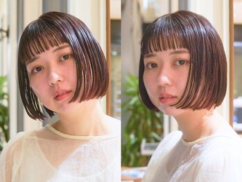 ビュートリアム 梅田(BEAUTRIUM)の写真/扱いやすく簡単にまとまる一人一人に合わせたカットで、数ヵ月先まで"ずっとキレイ"が続く。