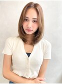 TLUUS黒髪ココアベージュオリーブグレー小顔クラゲヘアー