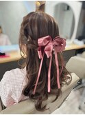 ハーフアップライブヘア♪
