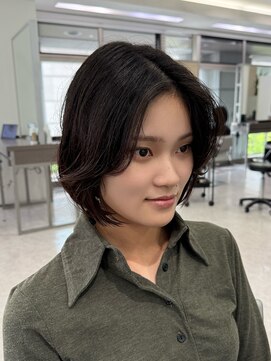 アルテヘアー(arte HAIR) 【arte HAIR】レイヤーボブ/くせ毛活かし/センターパート