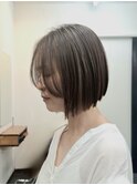 切りっぱなしボブぱっつんボブ20代30代40代