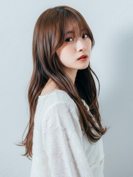 フレイムス ヘアアンドリラックス 南越谷店(Frames hair&relax) 小顔顔周りレイヤー20代30代◎前髪あり艶髪ロングヘア