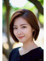 アボヘアー(Abo hair)&nbsp;切りっぱなしレイヤーカットひし形シルエットミディアムレイヤー