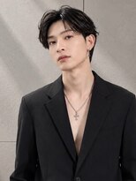 アース コアフュールボーテ 上越店(EARTH coiffure beaute) センターパート_韓国ヘア_シャドウパーマ_メンズ