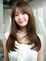 レノラ 髪質改善カラー 本町(LENORA) 顔周りレイヤー レイヤーロング 韓国ヘア